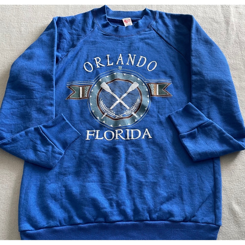 Vintage Orlando Florida Sweatshirt Boxy Mens M 80/90s‎ USA Crewneck Beach Boat